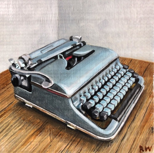 Blue bird typewriter